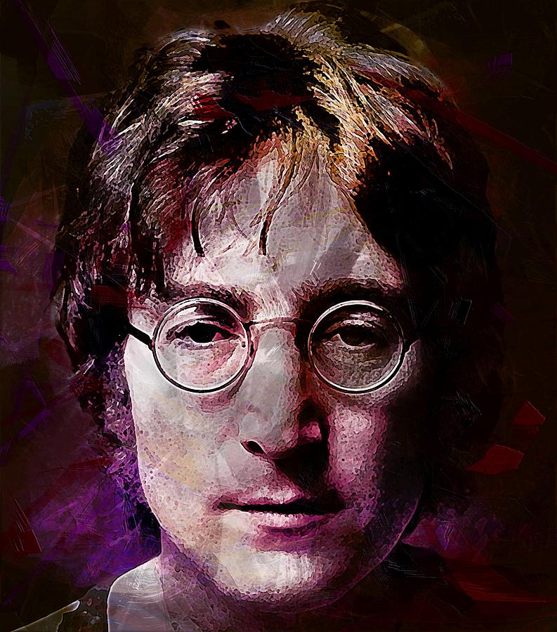 John Lennon. The Beatles. Digital Art by Alphonse Yardley | Pixels