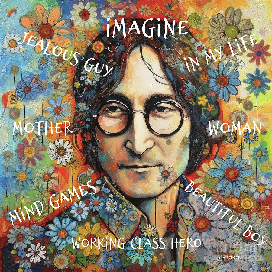 John Lennon Painting - John Lennon by Tina LeCour