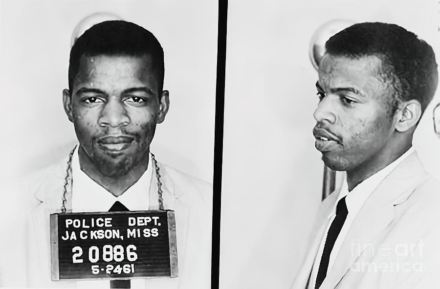 John Lewis mugshot 1961 Painting by Colin Dean | Fine Art America