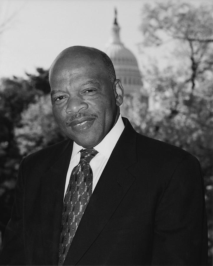 John Lewis Official Congressional Portrait - 2003 Photograph by War Is Hell Store