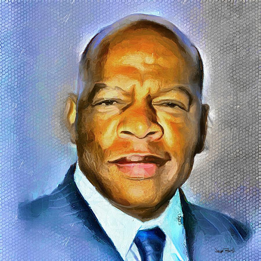 John Lewis Painting by Wayne Pascall | Fine Art America