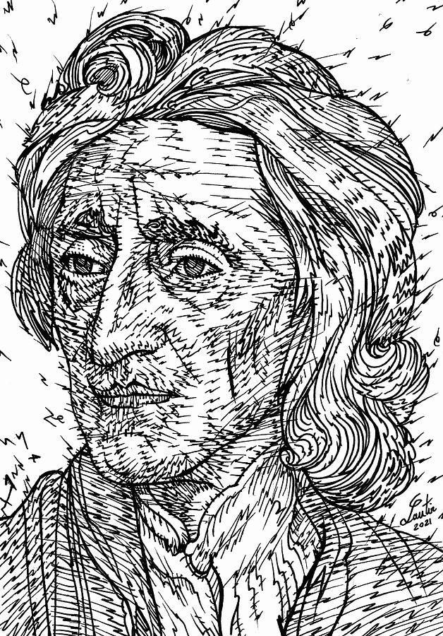 JOHN LOCKE ink portrait Drawing by Fabrizio Cassetta Fine Art America