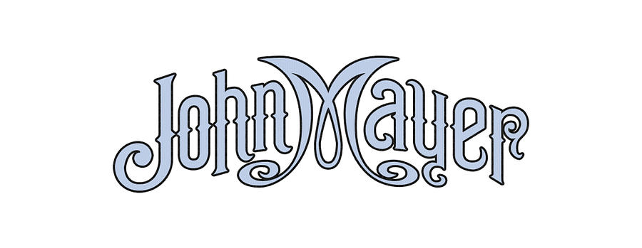 John Mayer Logo Drawing by Leonel Cola