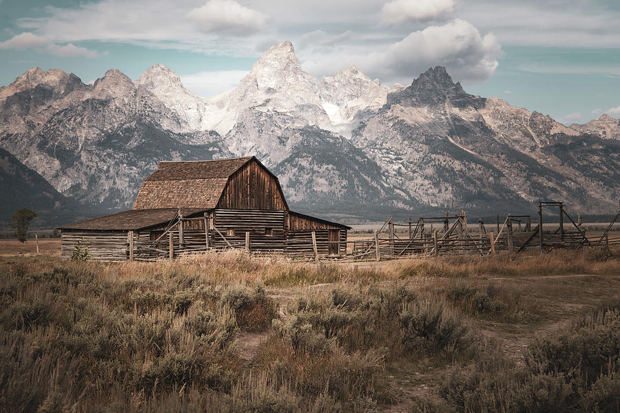 John Moulton Barn Mormon Row Grand Teton National Park Photograph By Pebbledune Photography 1072