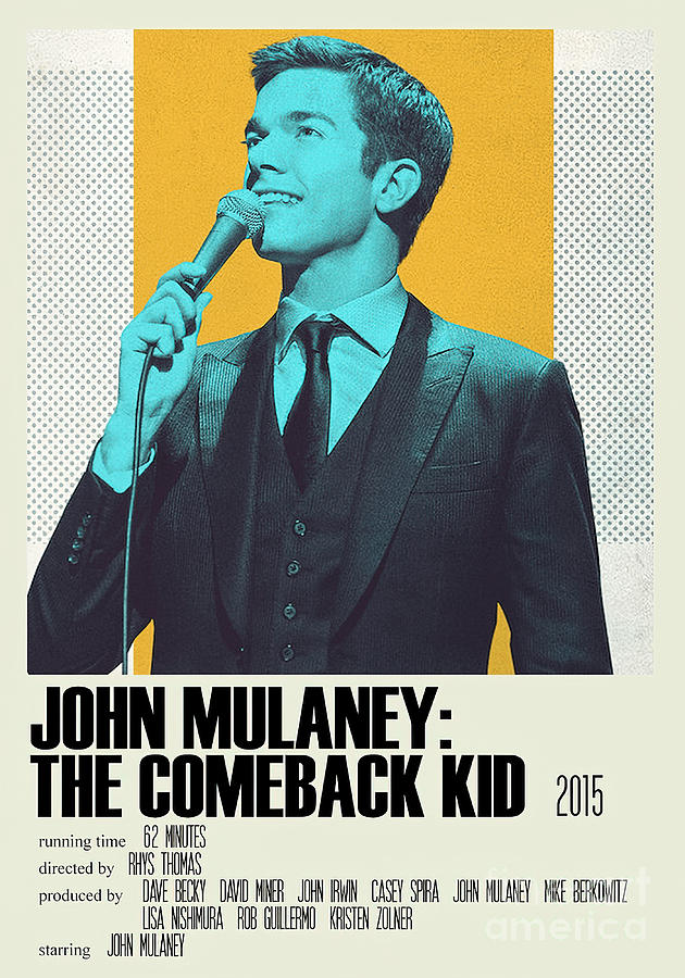 John Mulaney The Comeback Kid Alternative Art Painting by Jessica ...