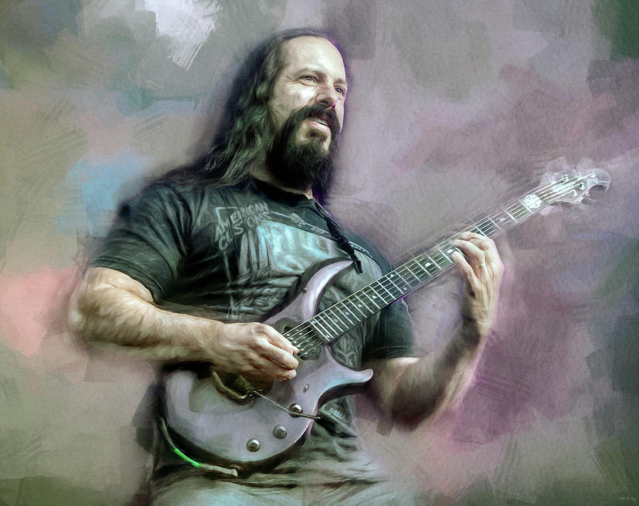 John Petrucci Digital Art by Mal Bray