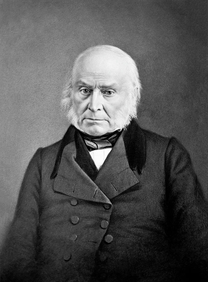 John Quincy Adams Portrait - Circa 1845 Photograph by War Is Hell Store