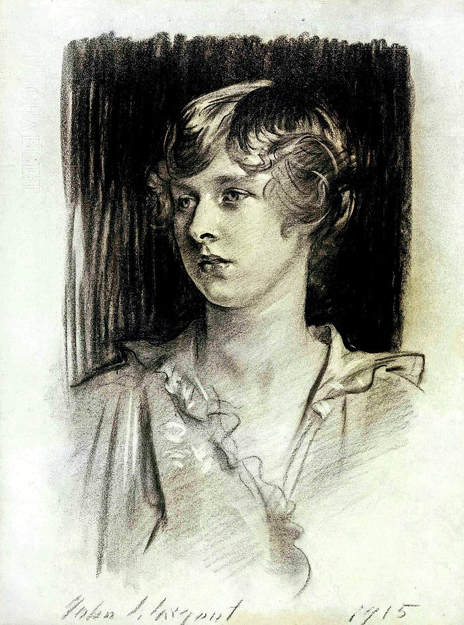 John Singer Sargent 1856 1925 Portrait Of Evelyn Bligh St George Painting