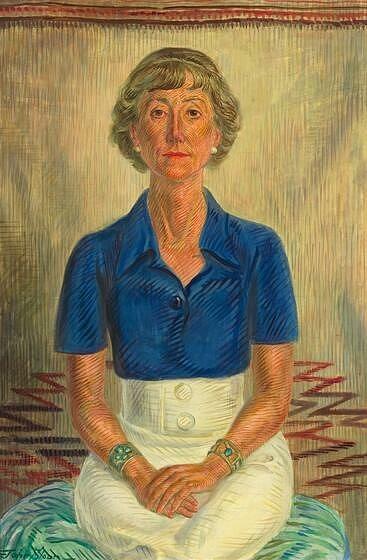 John Sloan Portrait Of Amelia Elizabeth White 1934 Painting