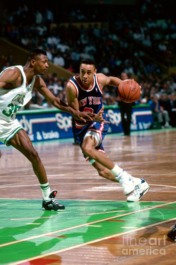 John Starks and Reggie Lewis Photograph by Dick Raphael