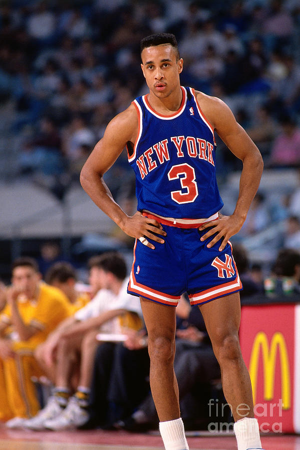 Vintage 90s New York Knicks Champion Authentic John Starks 