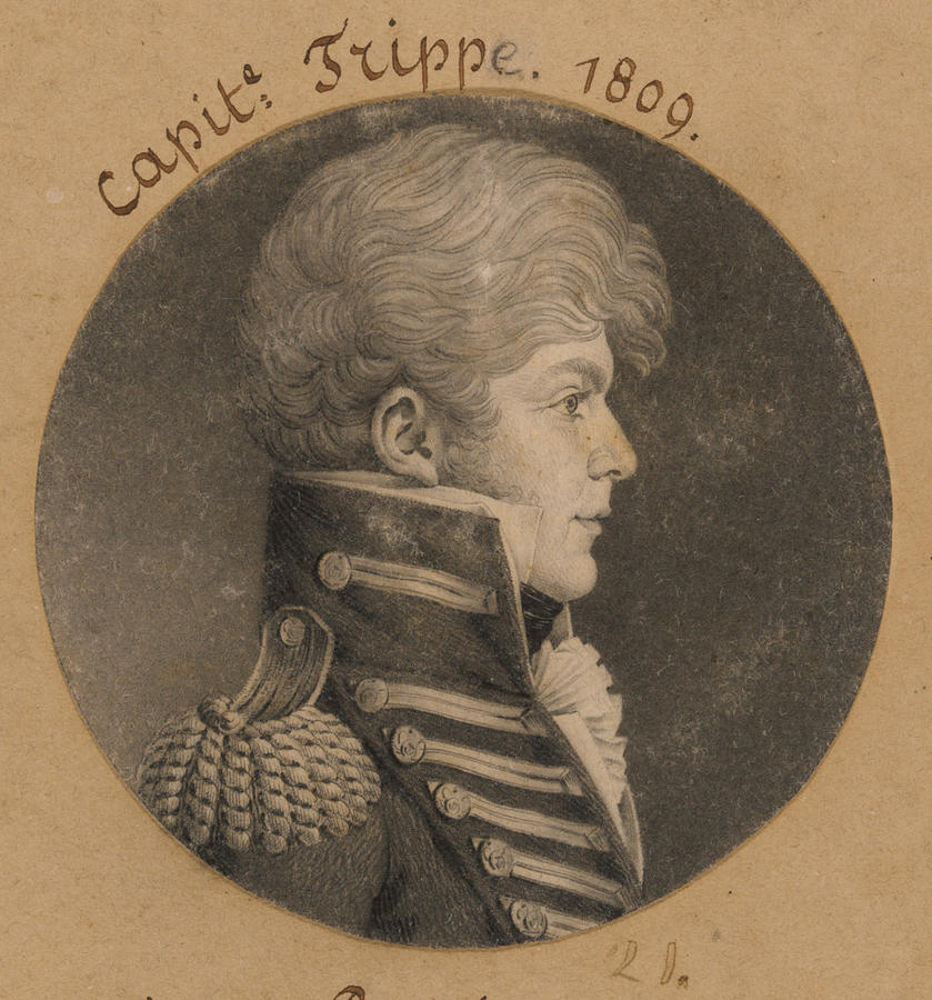 John Trippe Drawing by Charles Balthazar Julien Fevret de Saint-Memin