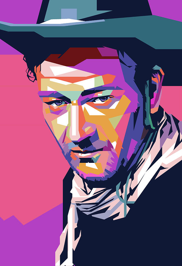 John Wayne 2 Digital Art by Movie World Posters