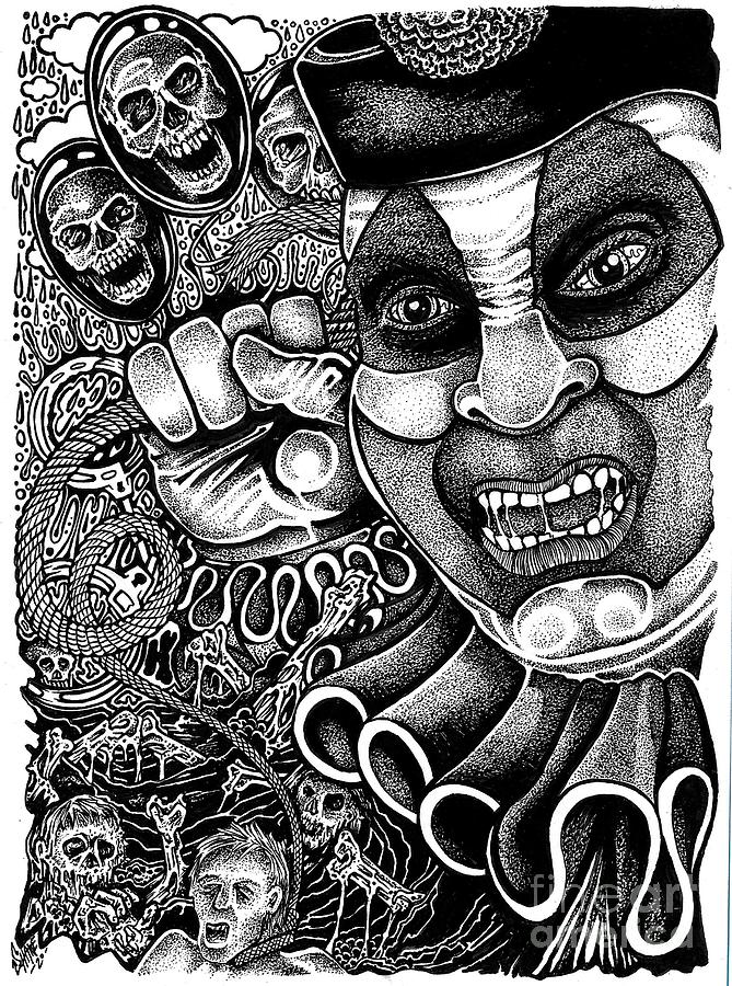 John Wayne Gacy Pogo's Crawlspace Drawing By Sam Hane | Fine Art America