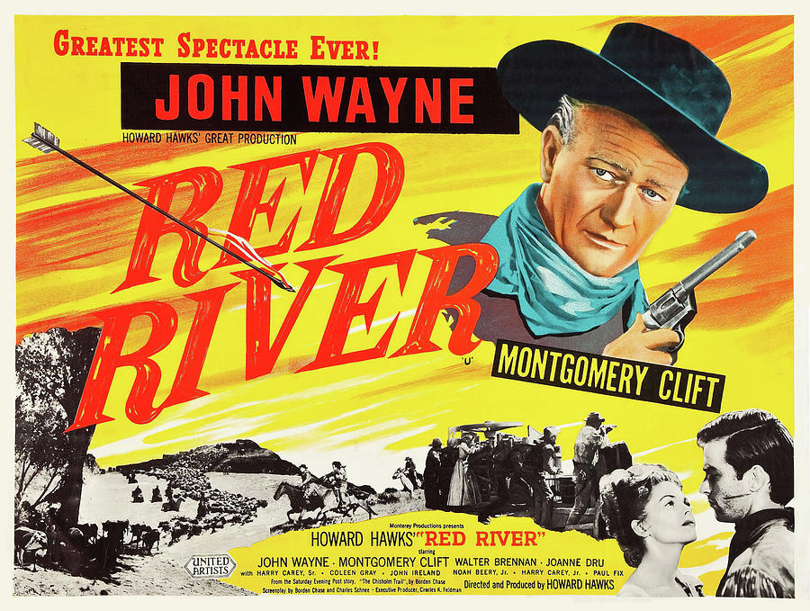 JOHN WAYNE in RED RIVER -1948-, directed by HOWARD HAWKS. Photograph by Album