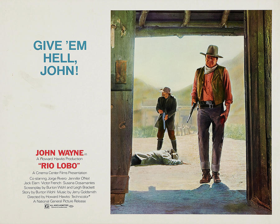 JOHN WAYNE in RIO LOBO -1970-, directed by HOWARD HAWKS. Photograph by Album