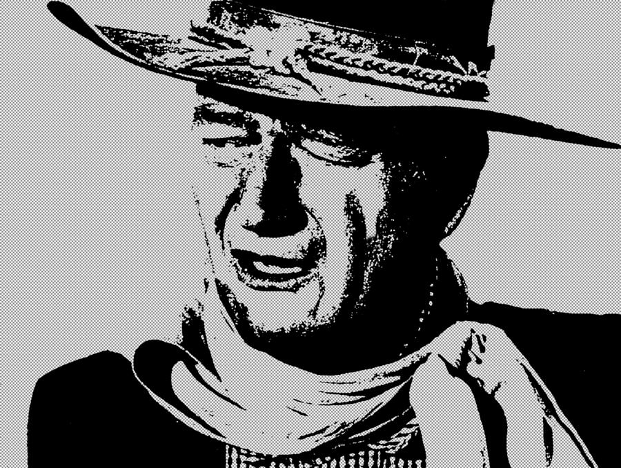 John Wayne Digital Art - John Wayne by Roy Pedersen