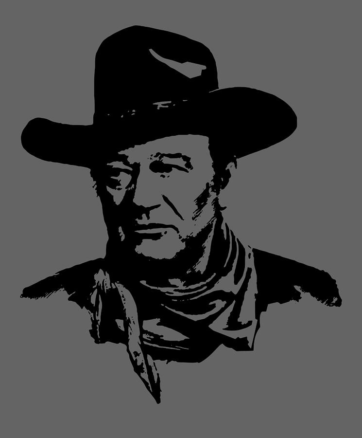 JOHN WAYNE The Duke 2 Digital Art by Justin Helman - Pixels