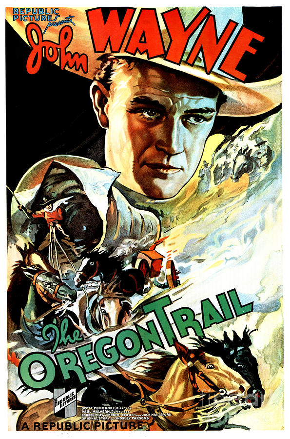 John Wayne - The Oregon Trail Photograph by Bizarre Los Angeles Archive