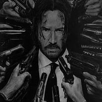 John Wick Drawing by Aldrich Dave Cruz - Fine Art America