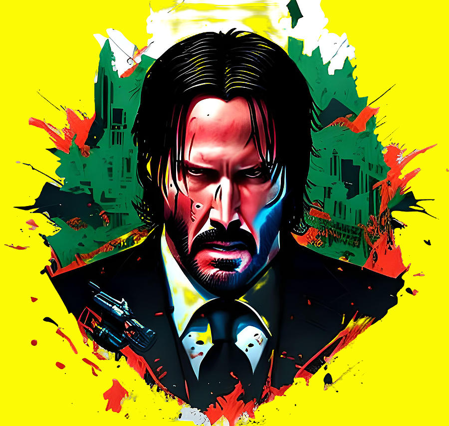 John wick In Hell Painting Painting by Jose Lugo - Fine Art America