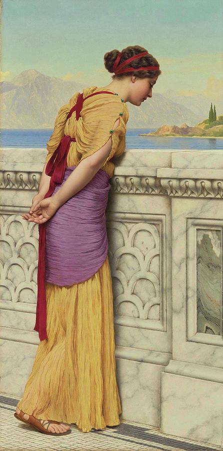 John William Godward, R.b.a. British 1861-1922 Who Can They Be Painting