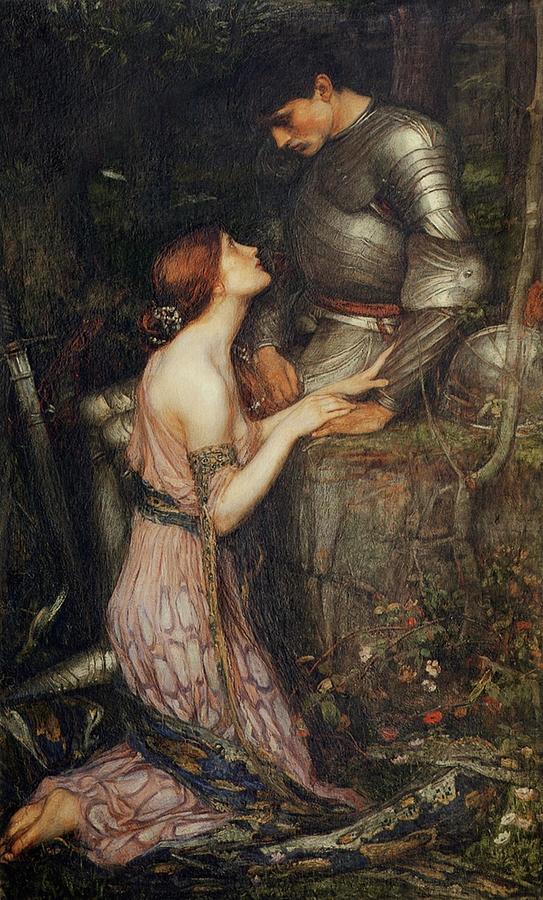 Vintage Painting - John William Waterhouse - Lamia and the Soldier by Les Classics