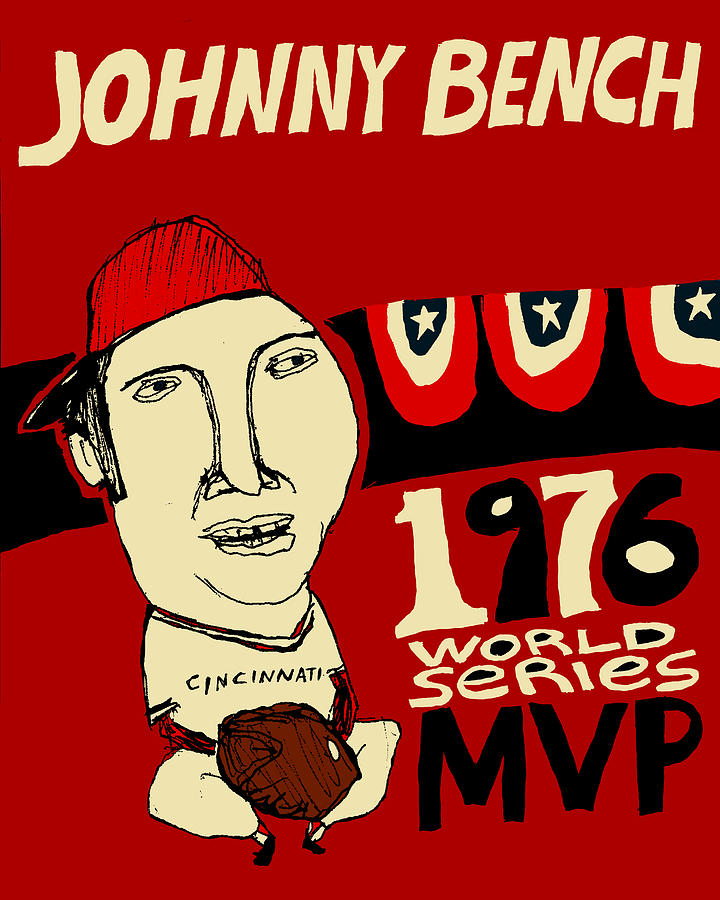 Johnny Bench Cincinnati Reds Painting