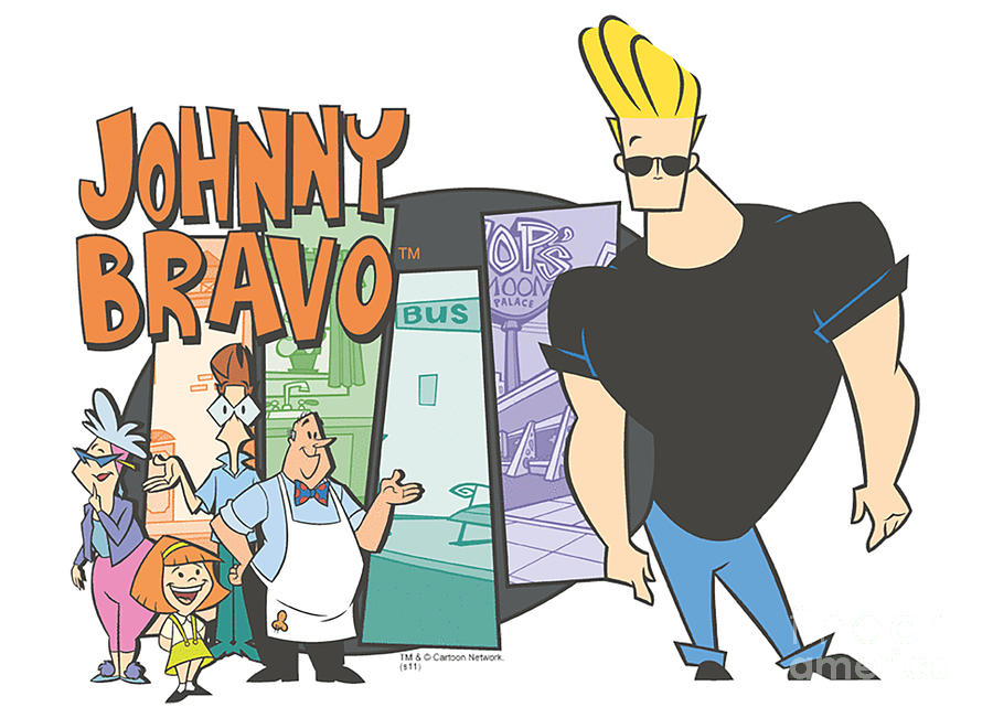 Johnny Bravo Cartoon Johnny And Friends Digital Art by Angelina ...