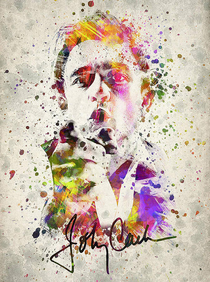 Johnny Cash Digital Art by Alice James - Fine Art America