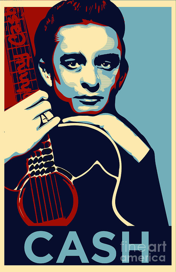 Johnny Cash Poster Digital Art by Lorenzo Belmonte - Fine Art America