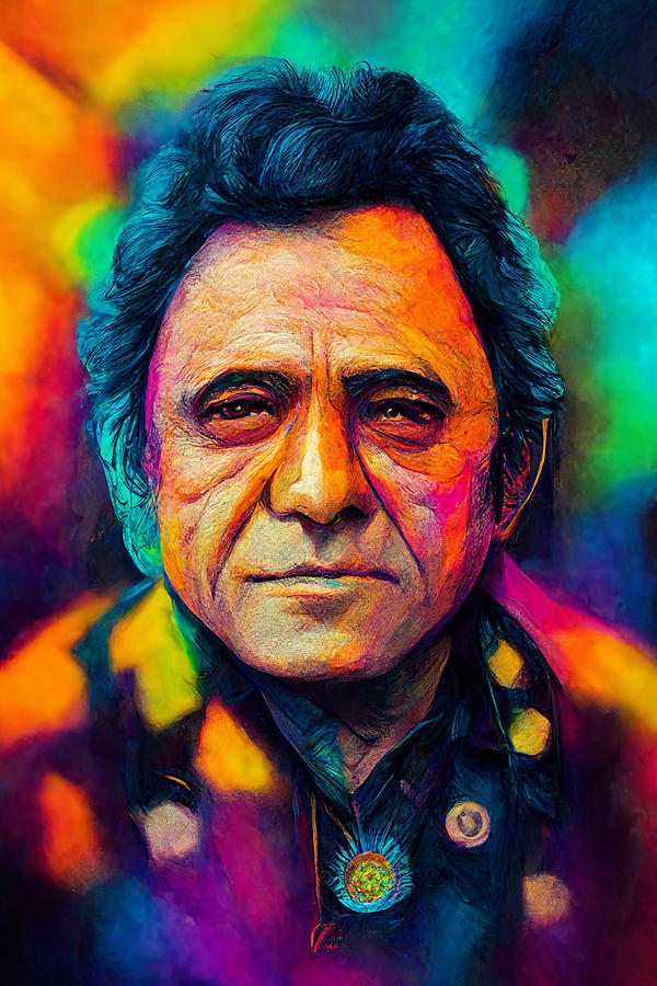 Johnny Cash Digital Art by Soundwave Art - Fine Art America