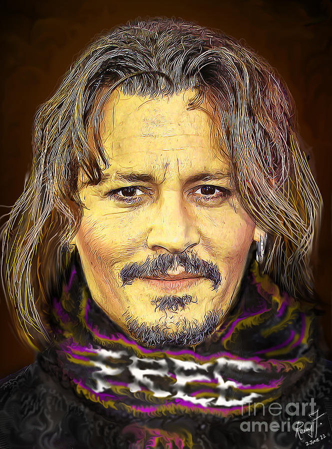 Johnny Depp is back 2022 Painting by Remy Francis