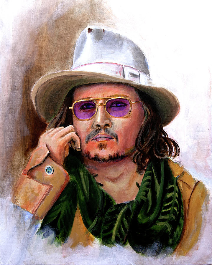 Johnny Depp Painting by Steve Ellenburg - Fine Art America