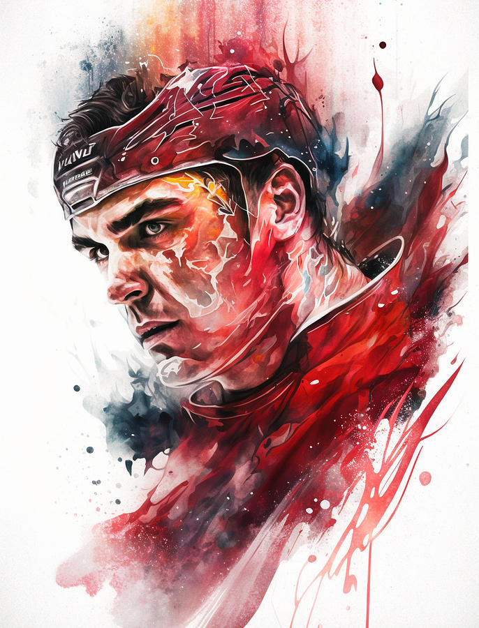 Johnny Gaudreau Digital Art by Thuy Dinh Thi - Pixels