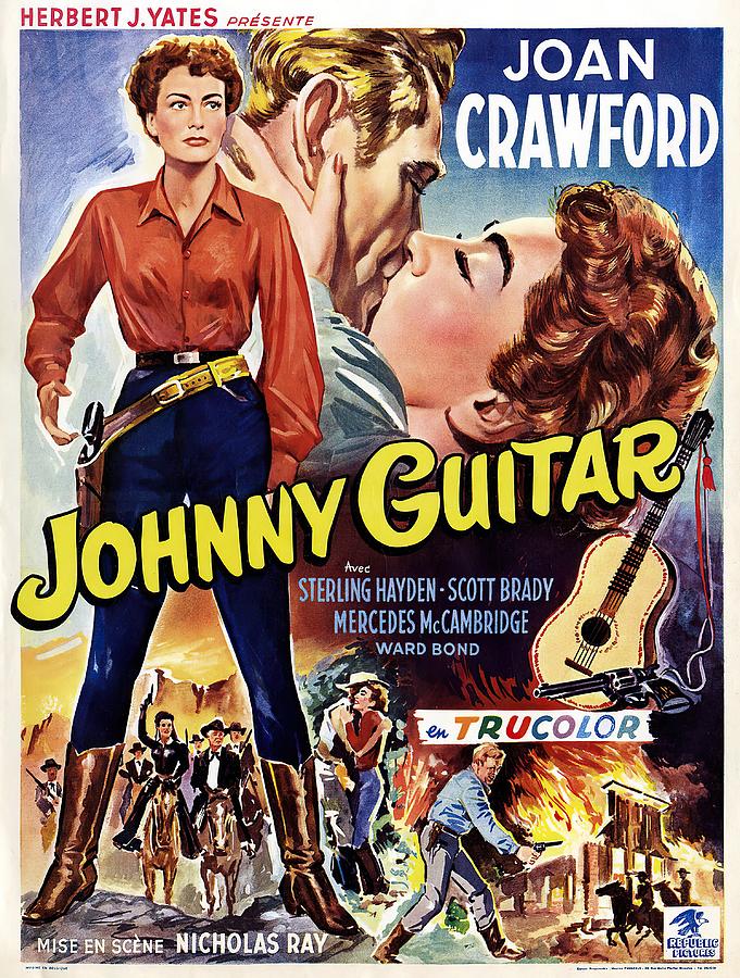Joan Crawford Mixed Media - Johnny Guitar, 1954 -b by Movie World Posters