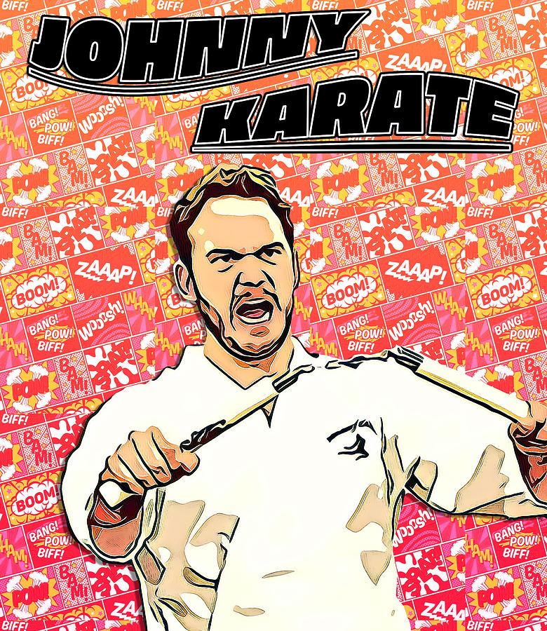 Johnny Karate Comic Poster Digital Art by Christina Rick
