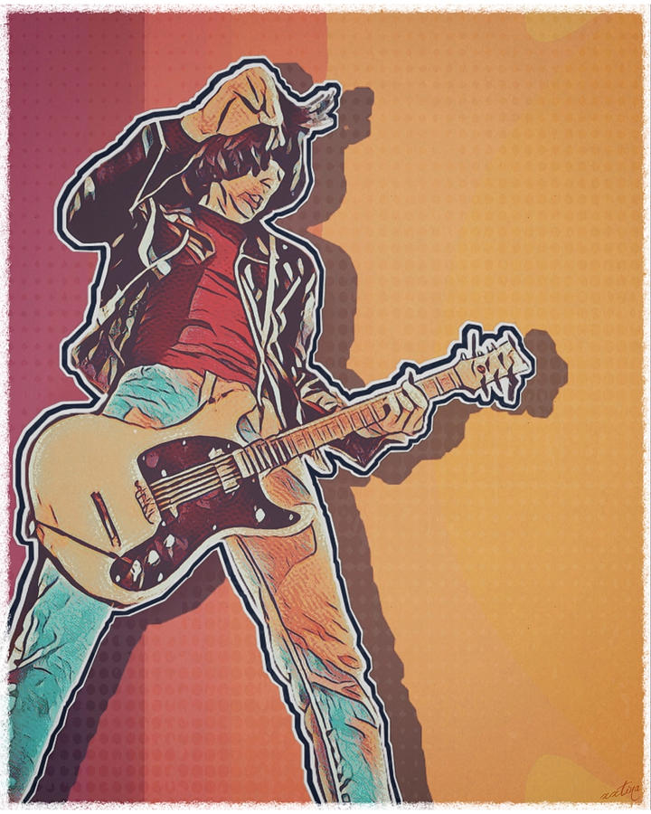 Johnny Ramone Pop Art Poster Digital Art by Christina Rick