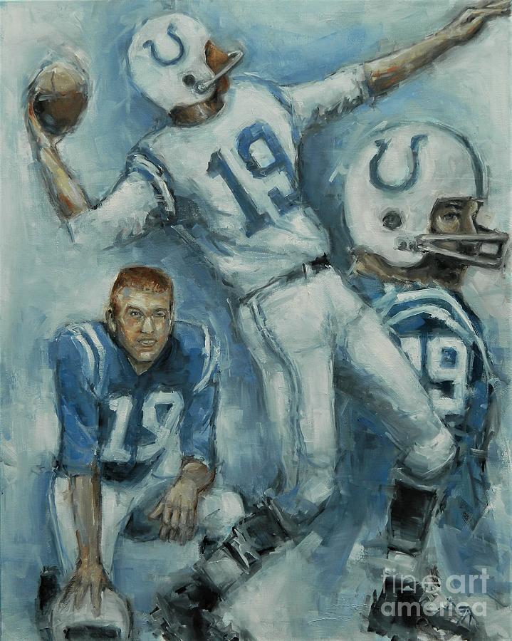 Johnny U Painting by Dan Campbell