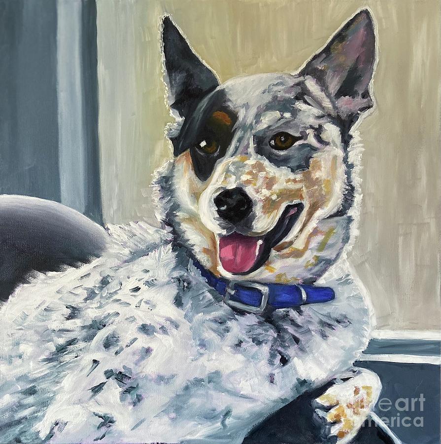 Dog Painting - Johnny Walker by Suzanne Leonard
