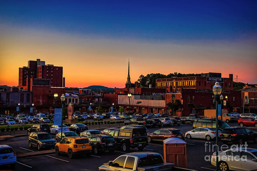 Johnson City, Tennessee at Sunset Photograph by Shelia Hunt