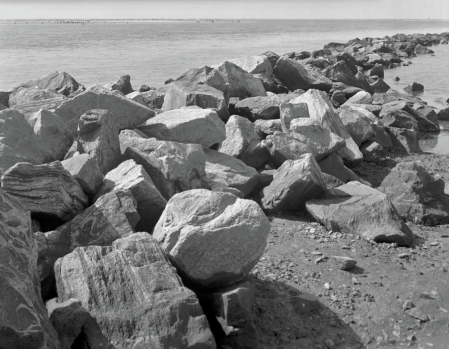 Johnson Rocks, East Beach, 1986 Photograph by John Simmons