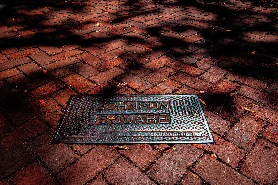 Johnson Square Marker Photograph by Kenny Thomas