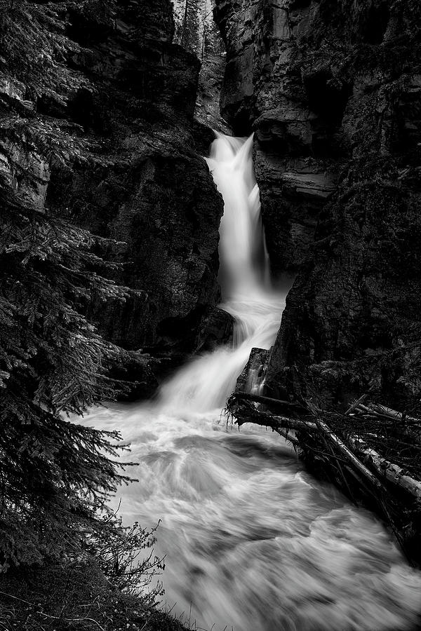 Johnston Canyon Waterfall Photograph