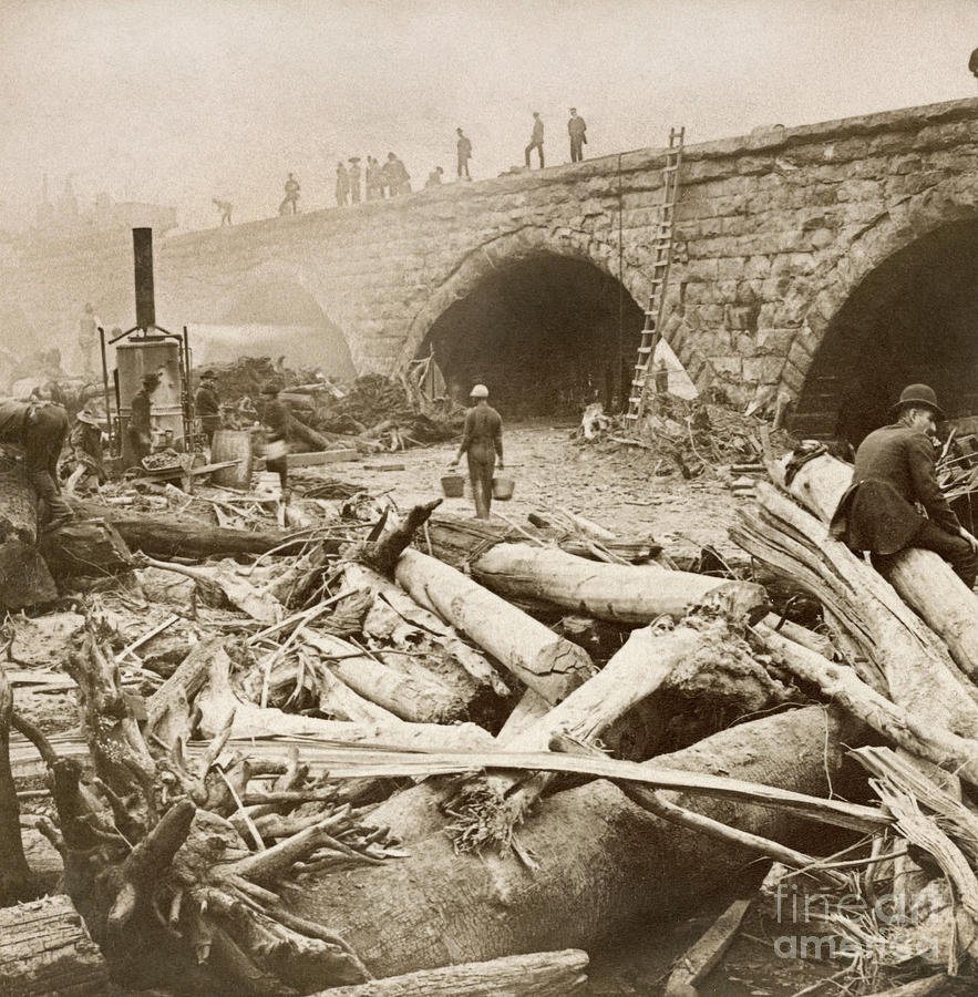 Johnstown Flood, 1889 Photograph by Kilburn Brothers