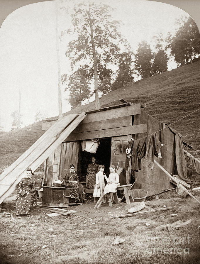 Johnstown Flood Survivors, 1889 Photograph by George Barker