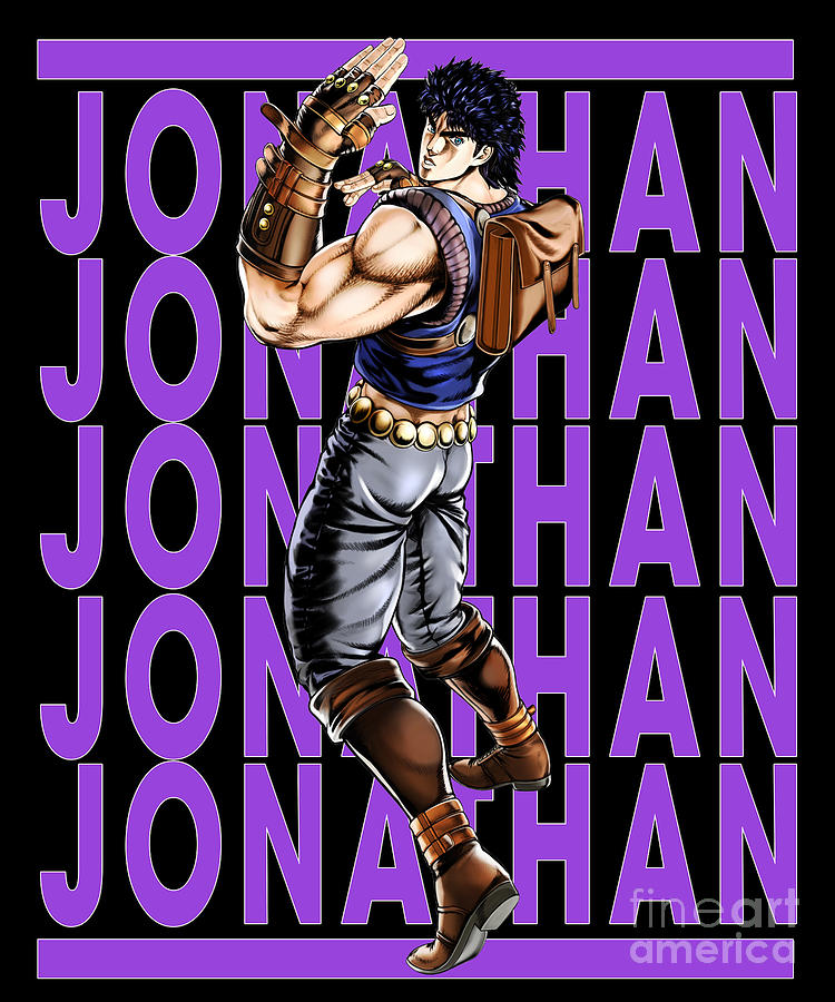 JoJo's Bizarre Adventure Name Jonathan Joestar Retro Drawing by Fantasy ...