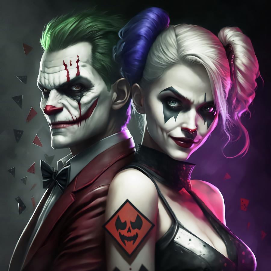Joker and Harley Digital Art by Creationistlife - Fine Art America