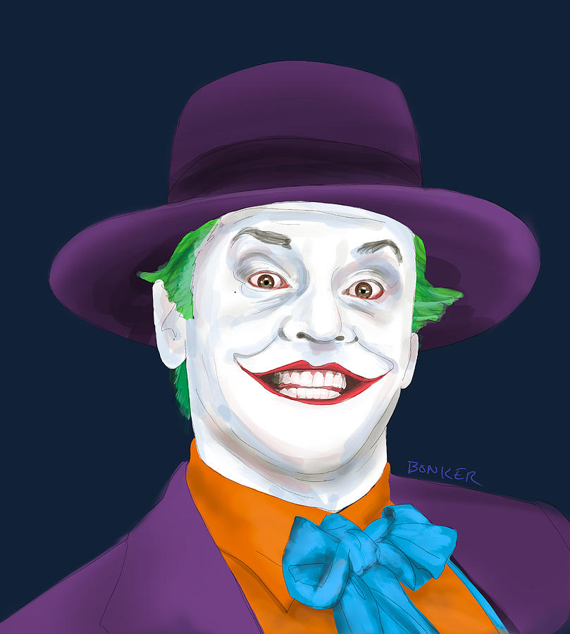 Batman Movie Digital Art - Joker by Buffalo Bonker