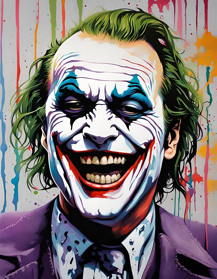 Joker Jack Nicholson Painting by CIKA Artist - Fine Art America